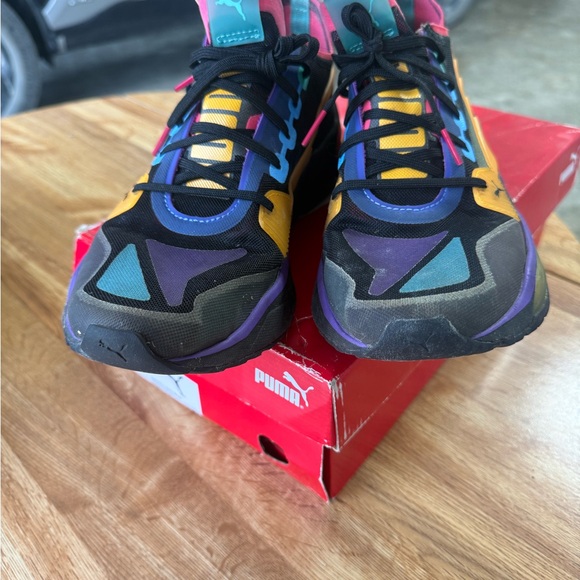 Puma Colorful Athletic Shoes with Black and Yellow - Picture 3 of 4